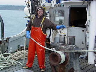Fisherman on boat