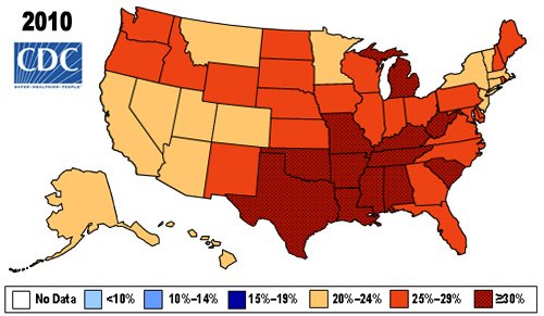 Obesity Map 2010